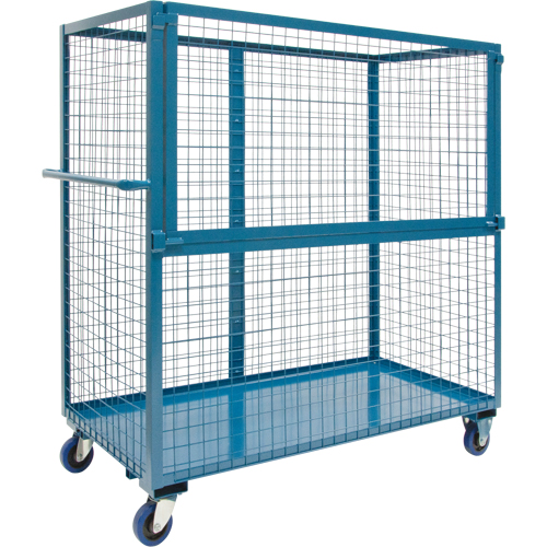 Chariot grillag&eacute; pour transport , Acier, 24" x 55" x 36", Capacit&eacute; 1200 lb SPOC Demo