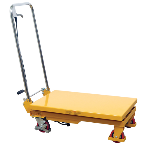 Hydraulic Scissor Lift Table, 17.75" L x 27.5" W/27-1/2" L x 17-3/4" W, Steel, 330 lbs. Capacity SPOC Demo