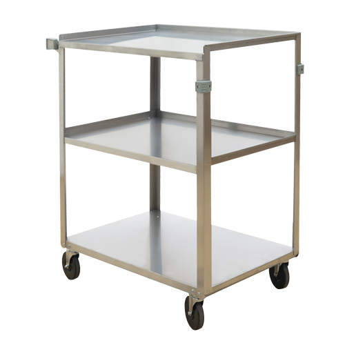 Shelf Carts, 3 Tiers, 18" W x 32" H x 27-3/8" D, 500 lbs. Capacity SPOC Demo