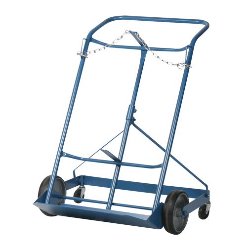 Professional Double Gas Cylinder Truck CC-2, Mold-on Rubber Wheels, 16-7/8" W x 7-1/4" L Base, 500 lbs. SPOC Demo