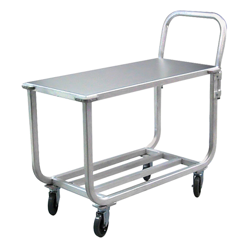 Aluminum Tubular Deck Cart, 700 lbs. Capacity, Aluminum, 19" W x 42" H x 46" D, Lip Down SPOC Demo