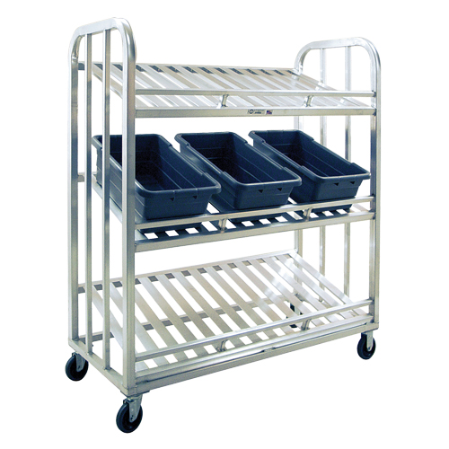 Chariot de pr&eacute;paration, 3 Tiers, 59" la x 67-1/2" h x 26" p, Capacit&eacute; 1000 lb SPOC Demo