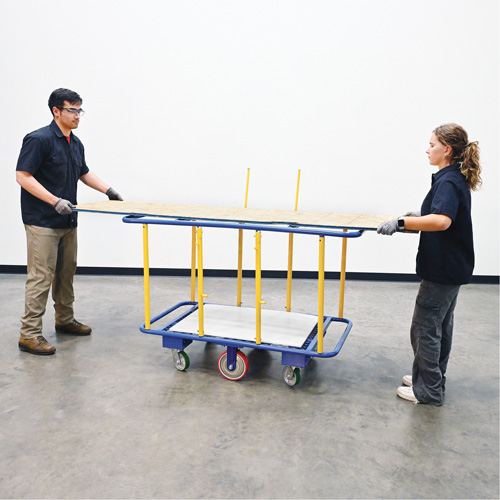 Horizontal Panel Cart, 63-7/16" x 28-1/2" x 40-15/16", 2000 lbs. Capacity SPOC Demo