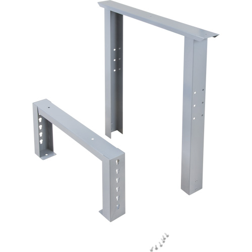 Pattes d'&eacute;tabli pour service industriel, Acier, 24" p x 34" h, Simple SPOC Demo