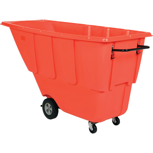 Chariot basculeur, Poly&eacute;thyl&egrave;ne, 0,5 vg³, Capacit&eacute; de charge de 450 lb SPOC Demo