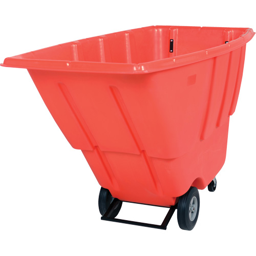 Chariot basculeur, Poly&eacute;thyl&egrave;ne, 0,5 vg³, Capacit&eacute; de charge de 450 lb SPOC Demo