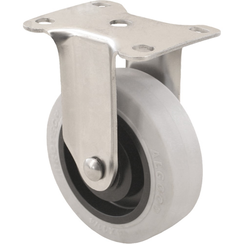 2309 Caster, Rigid, 4" (101.6 mm), Envirothane Grey, 350 lbs. (158.8 kg.) SPOC Demo