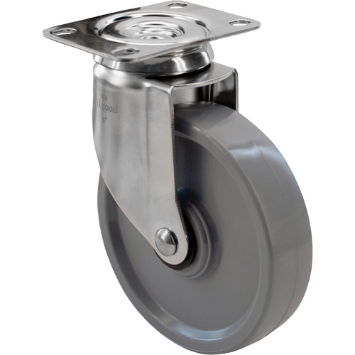 2309 Caster, Swivel, 5" (127 mm), Envirothane Grey, 350 lbs. (158.8 kg.) SPOC Demo