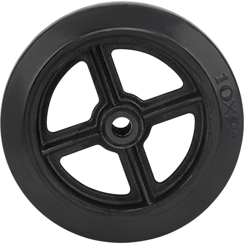 Roue en caoutchouc moul&eacute;, 10" (254 mm) dia. x 2" (50,8 mm) la, Capacit&eacute; de 948 lb (430 kg) SPOC Demo