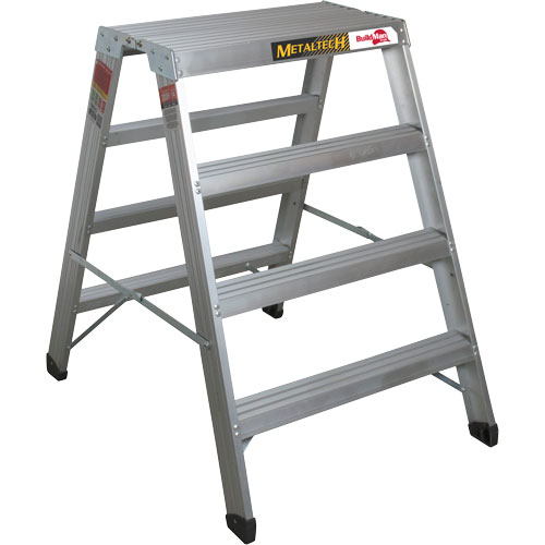 Poste de travail chevalet de sciage portatif, Cadre Aluminium, 12-1/4" p x 48" h SPOC Demo