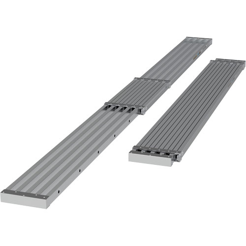 Telescoping Work Plank, 156" W x 12" D, 250 lbs. Capacity, Knocked Down SPOC Demo