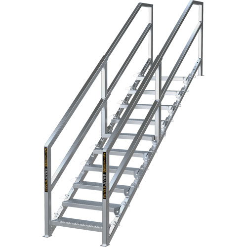 SmartStairs 6-10 Steps Modular Construction Stair System, 75" H SPOC Demo