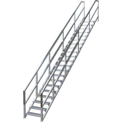 SmartStairs 17-21 Steps Modular Construction Stair System, 157-1/2" H SPOC Demo