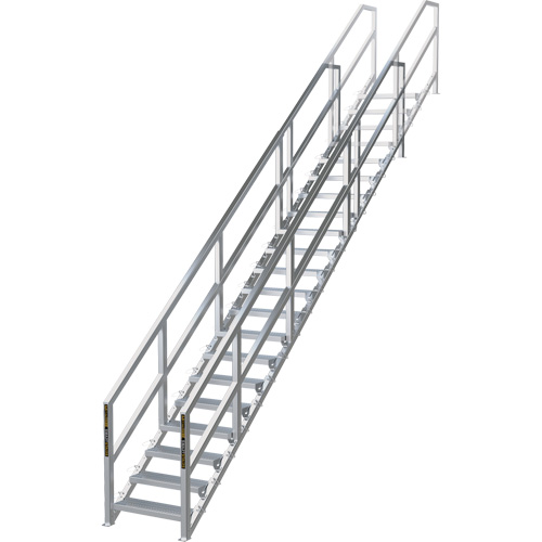 SmartStairs 17-21 Steps Modular Construction Stair System, 157-1/2" H SPOC Demo