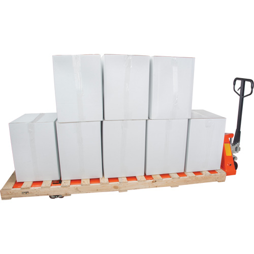 8' Long Fork Hydraulic Pallet Trucks, 96" L x 27" W, 4400 lbs. Capacity SPOC Demo