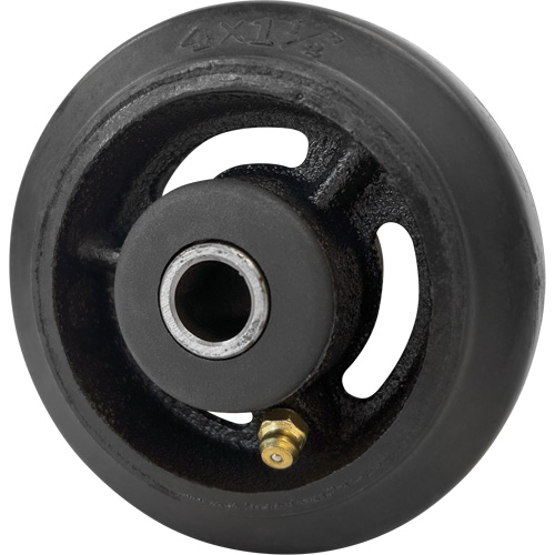 Mold-On Rubber Wheel, 4" (102 mm) Dia. x 1-1/2" (38 mm) W, 350 lbs. (158 kg.) Capacity SPOC Demo