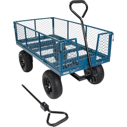 Wagon avec c&ocirc;t&eacute;s rabattables, 24" la x 48" la x Capacit&eacute; 800 lb SPOC Demo