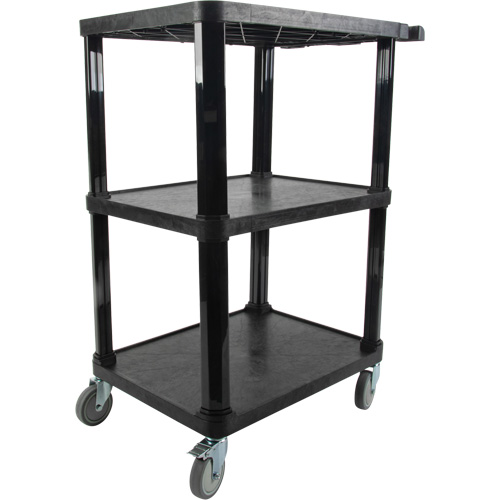 Chariot utilitaire avec tablette plate, 3 tiers, 18-1/8" x 37-3/8" x 27-3/4", Capacit&eacute; 330 lb SPOC Demo