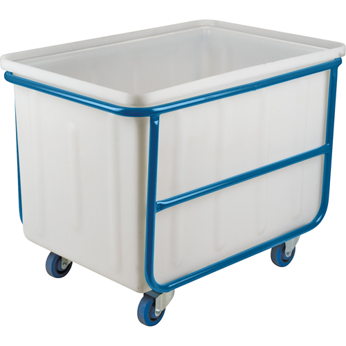 Straight Wall Box Truck, White Polyethylene, 46" L x 28" W x 31" H, 14 cu. ft. Volume, 1000 lbs. Capacity SPOC Demo