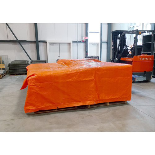 Insulated Tarps, Polyethylene, Orange, 20' x 12' x 8 mils SPOC Demo