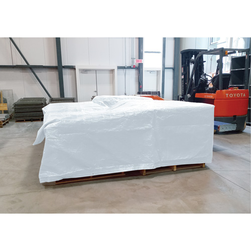 Insulated Tarp, Polyethylene, White, 20' x 12' x 8 mils SPOC Demo