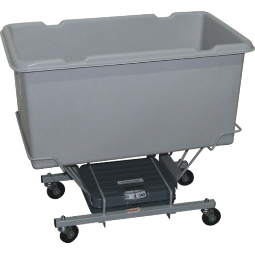 Scale Carts, Polyethylene, 33" L x 19" W x 29" H, 5 cu. Ft. Volume, 250 lbs. Capacity SPOC Demo