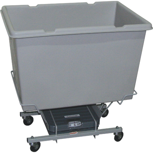 Scale Carts, Polyethylene, 33" L x 23" W x 33" H, 7 cu. ft. Volume, 250 lbs. Capacity SPOC Demo
