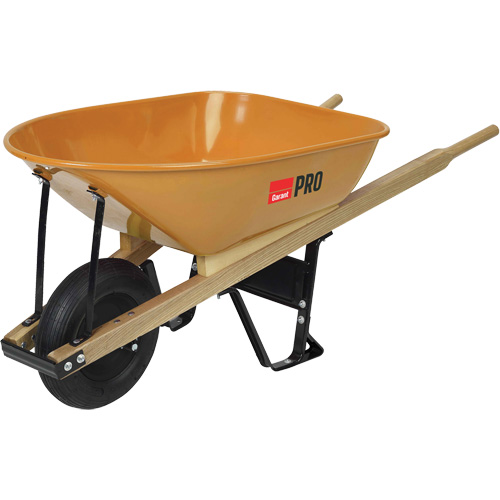 Pro Heavy-Duty Wheelbarrow, 6 cu. ft., Steel Tray SPOC Demo