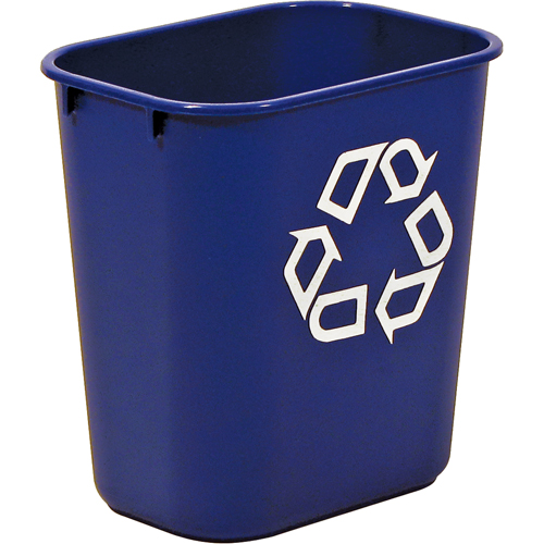 Recycling Container , Deskside, Plastic, 13-5/8 US Qt. SPOC Demo