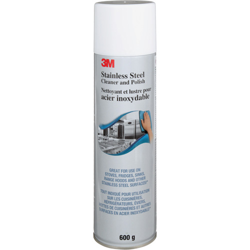 Nettoyant et produit &agrave; polir pour l'acier inoxydable, 21,5 oz., Canette a&eacute;rosol SPOC Demo