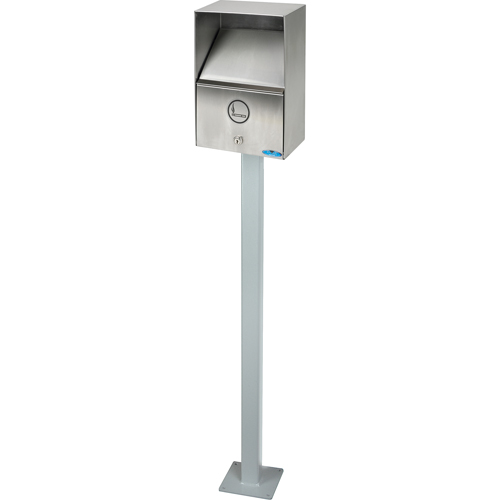 Smoking Receptacles, Wall-Mount, Stainless Steel, 3.3 Litres Capacity, 13-1/2" Height SPOC Demo