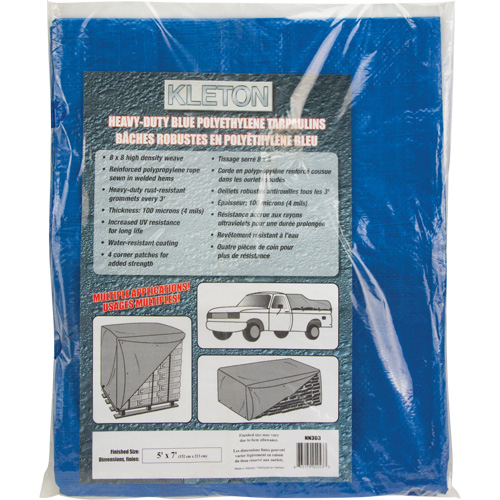 Tarp, Standard Duty, Blue, 7' x 5' x 4 mils SPOC Demo