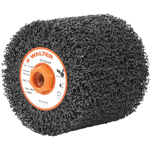 FX Reversible Drum, 4-1/2" Dia., 4" W, 5/8"-11 Arbor, Coarse Grit SPOC Demo