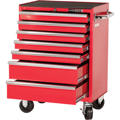 PRC2707 Pro Series Roller Cabinet, 7 Drawers, 27" W x 16" D x Red SPOC Demo