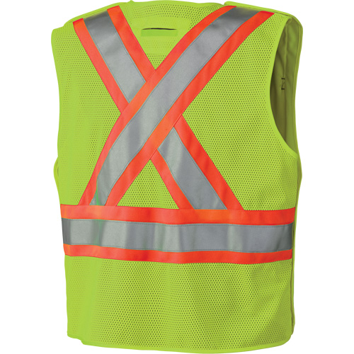 6936 Veste de s&eacute;curit&eacute; d&eacute;tachable en 5 points, Jaune lime haute visibilit&eacute;, 2T-Grand, Polyester SPOC Demo