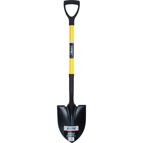 Round Point Shovels, Tempered Steel Blade, Fibreglass, D-Grip Handle SPOC Demo