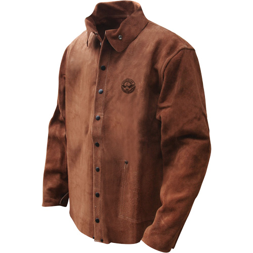Gander Brand Split Cowhide Welding Jacket, Leather, Large, Brown SPOC Demo