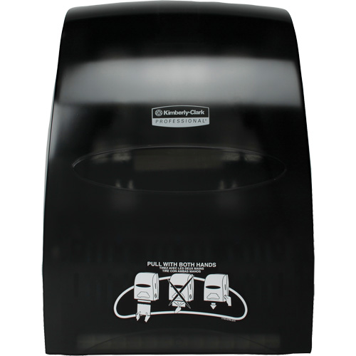 Distributeur de serviettes en rouleaux durs Sanitouch, Manuel, 12,63" la x 10,2" p x 16,13" h SPOC Demo