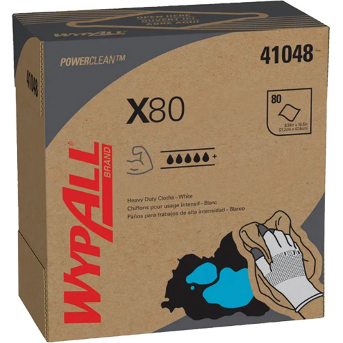 WypAll&reg; X80 Extended Use Cloths, Heavy-Duty, 16-4/5" L x 9" W SPOC Demo