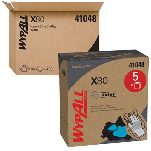 WypAll&reg; X80 Extended Use Cloths, Heavy-Duty, 16-4/5" L x 9" W SPOC Demo