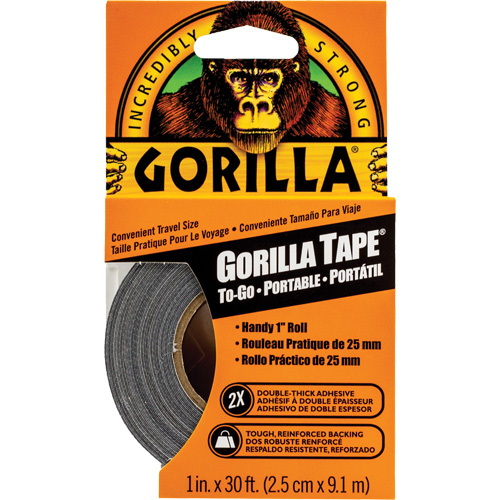 Duct Tape To-Go, 17 mils, Black, 25.4 mm (1") x 9.14 m (30') SPOC Demo