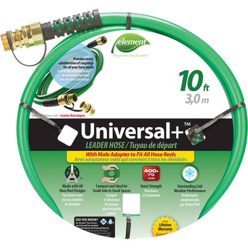 Tuyau Leader Element Universal+, PVC, 1/2" dia x 10' SPOC Demo