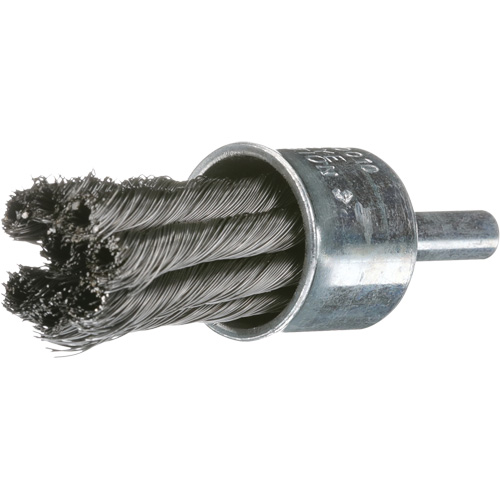 Knot Wire End Brush, 1" Dia., 0.02" Wire Dia., 1/4" Shank SPOC Demo
