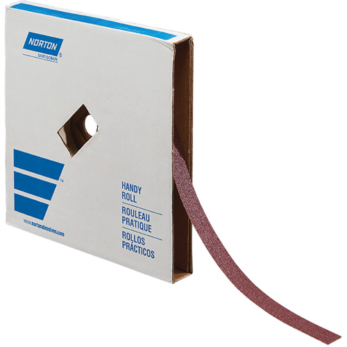 Rouleau de toile abrasive pour m&eacute;tal, Oxyde d'aluminium, 1" la x 150' lo, Grain 60 SPOC Demo
