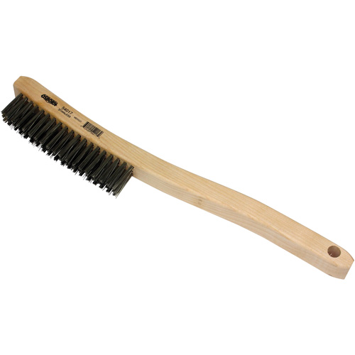 Scratch Brush, Stainless Steel, 3 x 19 Wire Rows, 13-11/16" Long SPOC Demo