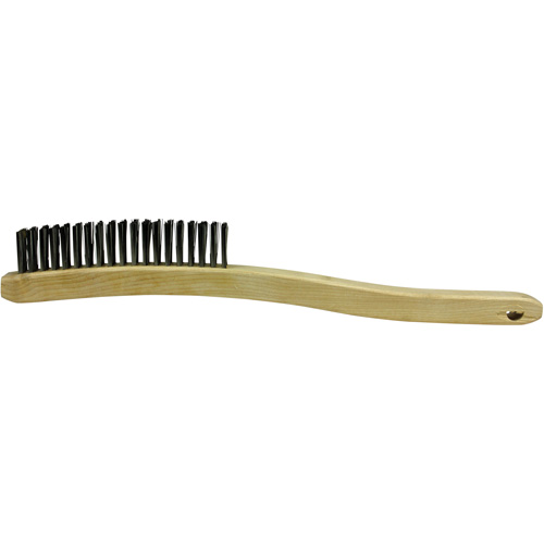 Scratch Brush, Stainless Steel, 3 x 19 Wire Rows, 13-11/16" Long SPOC Demo