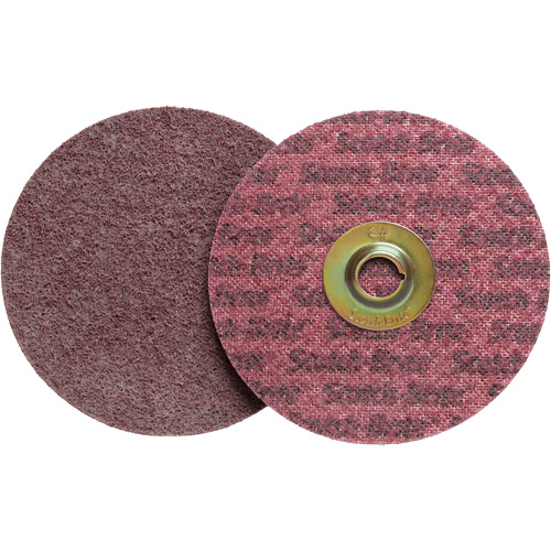 Disque de conditionnement de surface Scotch-Brite Roloc, 2" dia., Grain Moyen, Oxyde d'aluminium SPOC Demo