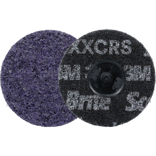 Scotch-Brite Roloc Precision Heavy Duty Surface Conditioning Disc, HD-DR, 3" Dia., 60+ Grit, Ceramic SPOC Demo