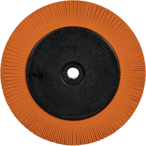 Scotch-Brite Type S Precision Radial Bristle Brush PN-RB with Flange, Ceramic, 80+ Grit, 8" Dia. SPOC Demo