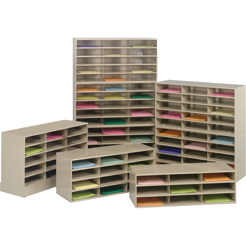 Data Organizers, Stationary, 9 Slots, Steel, 33-3/4" W x 11-5/8" D x 10-3/4" H SPOC Demo